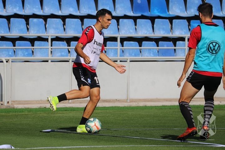 Álex Bermejo en un entrenamiento