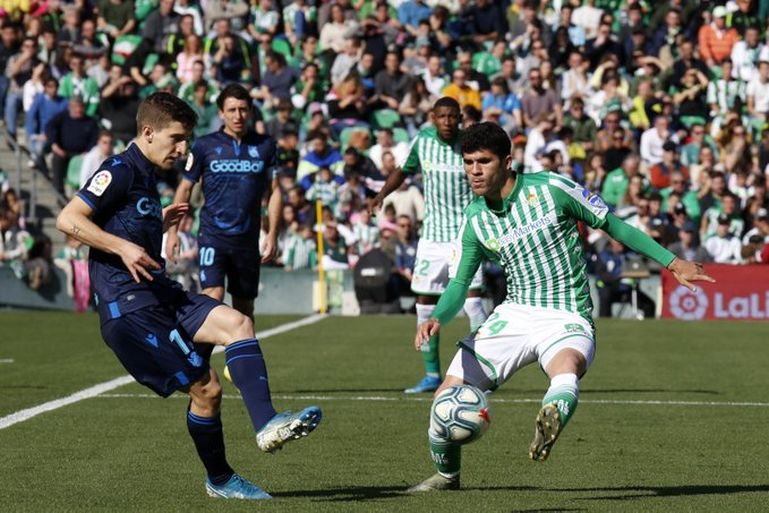 Lance del último Betis - Real Sociedad en el Benito Villamarín