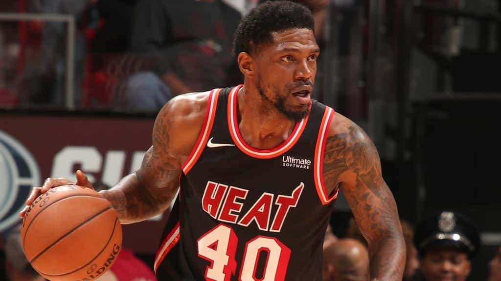 Udonis Haslem durante un partido con los Miami Heat / Fuente: NBA