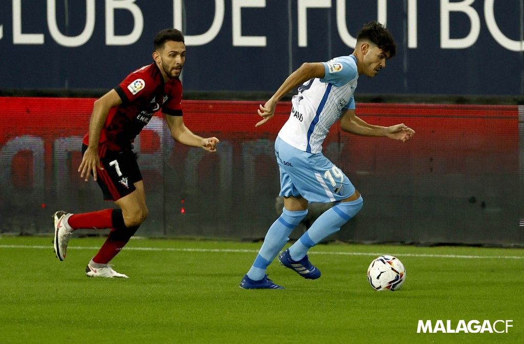 Lance del Málaga-Mirandés en LaLiga SmartBank