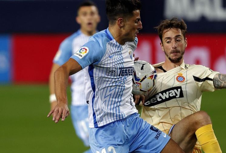Pablo Chavarría en el partido frente al Espanyol