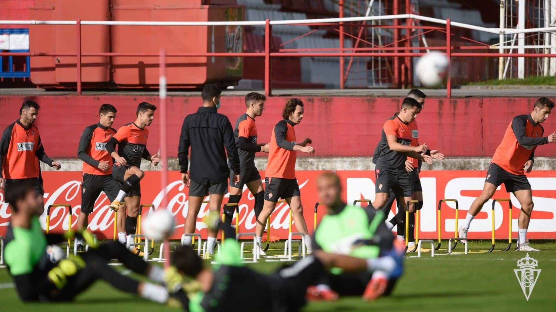 Entrenamiento del Sporting del 11 de noviembre de 2020