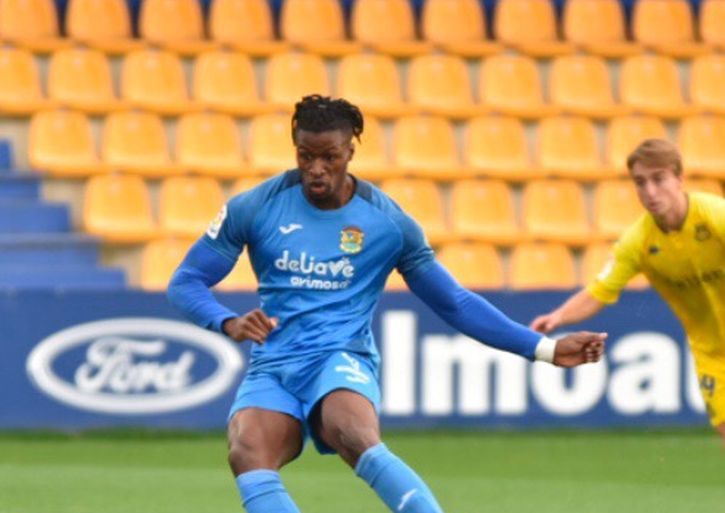 Sekou en el partido frente al Alcorcón