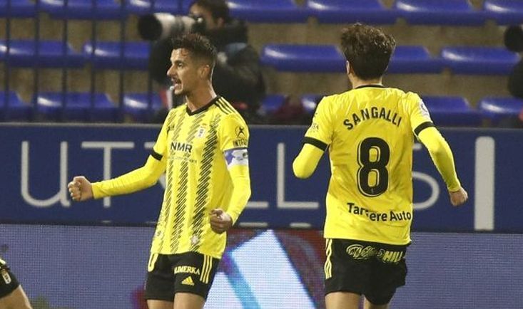 Sergio Tejera celebrando un gol