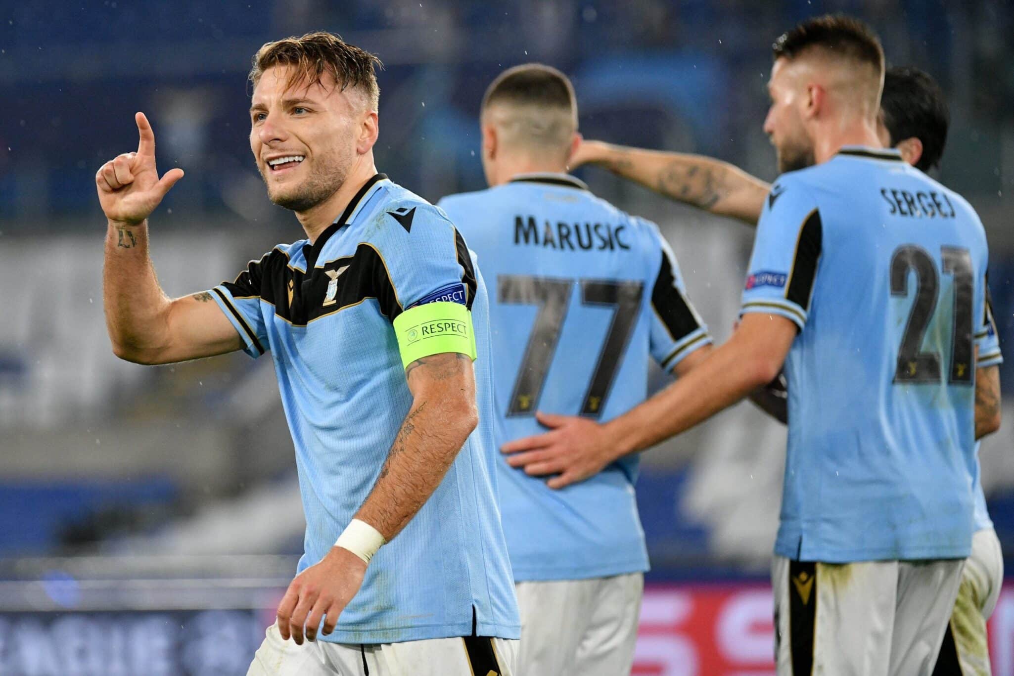Lazio 2-2 Brujas: Immobile anotó, 5° en el torneo, para ayudar a su equipo a alcanzar la siguiente ronda. Fuente: (@SoyCalcio_)