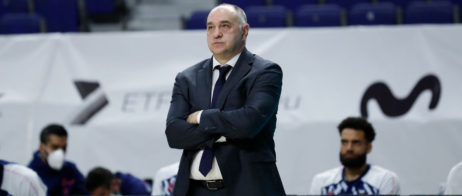 Pablo Laso en un partido como entrenador del Real Madrid. Foto: Real Madrid.