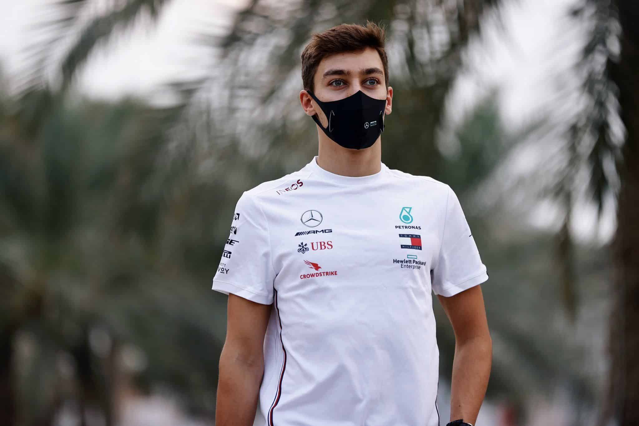 George Russell durante el fin de semana del Gran Premio de Sakhir. Foto: @GeorgeRussell63