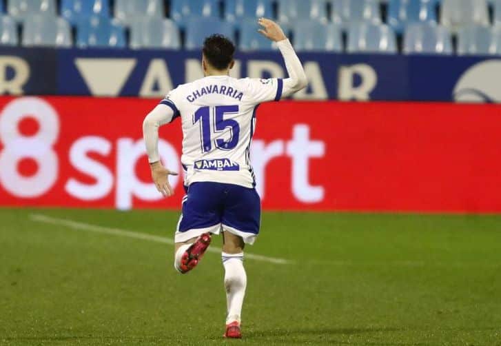 Pep Chavarría celebrando un gol