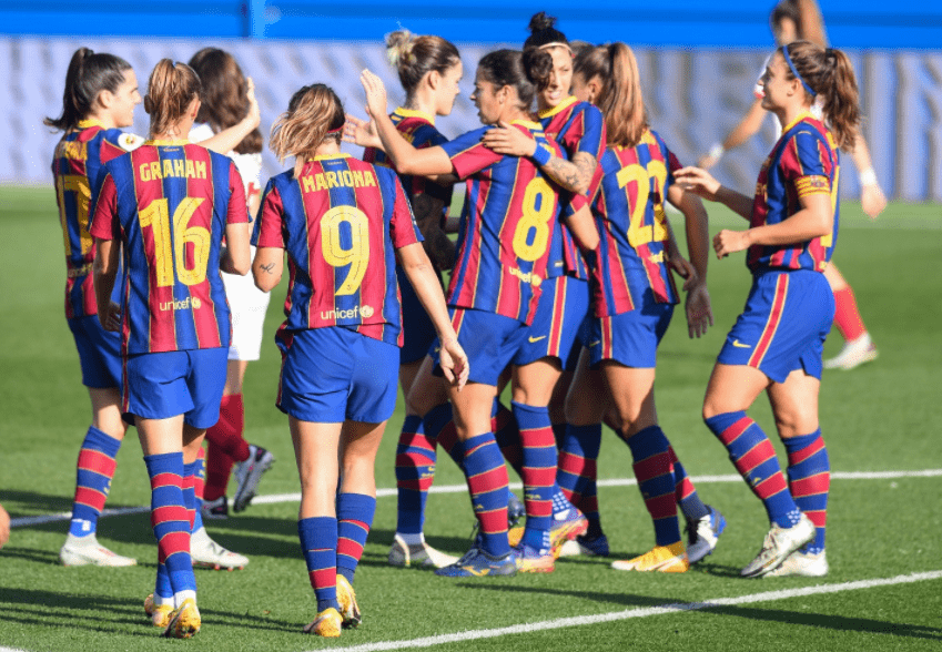 Foto del twitter del FC Barcelona Femení
