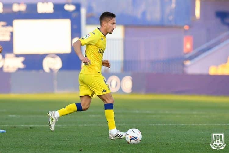 Reko en un partido con el Alcorcón