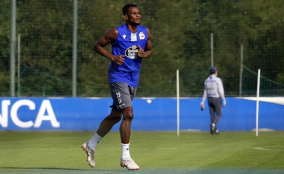 Uche Agbo en un entrenamiento la pasada temporada