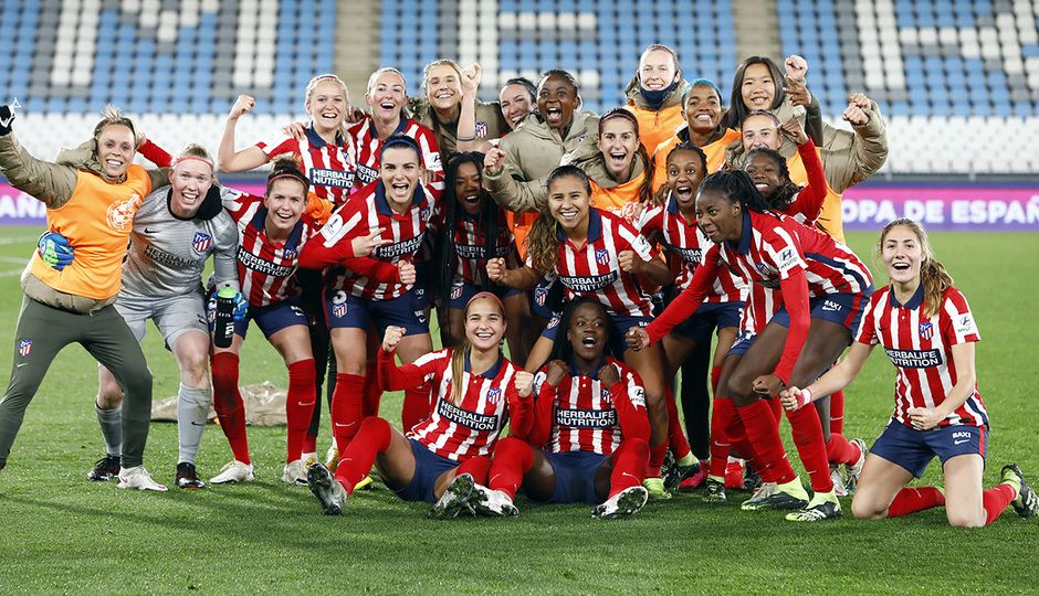 Aleti celebrando el pase a la final de Supercopa.