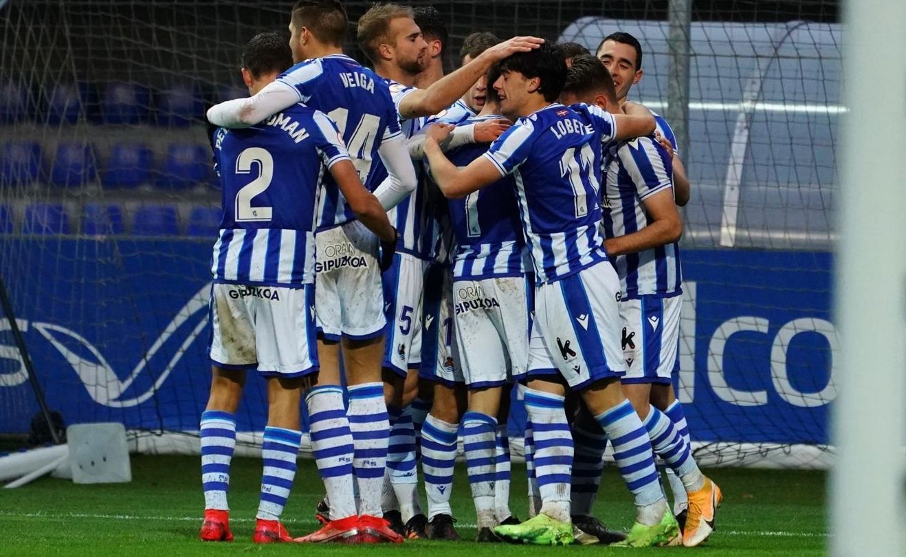 Jugadores del Sanse celebran un gol