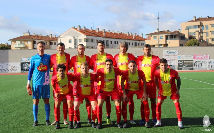 Once del Ejea ante el Haro Deportivo.Foto(SDEjea)