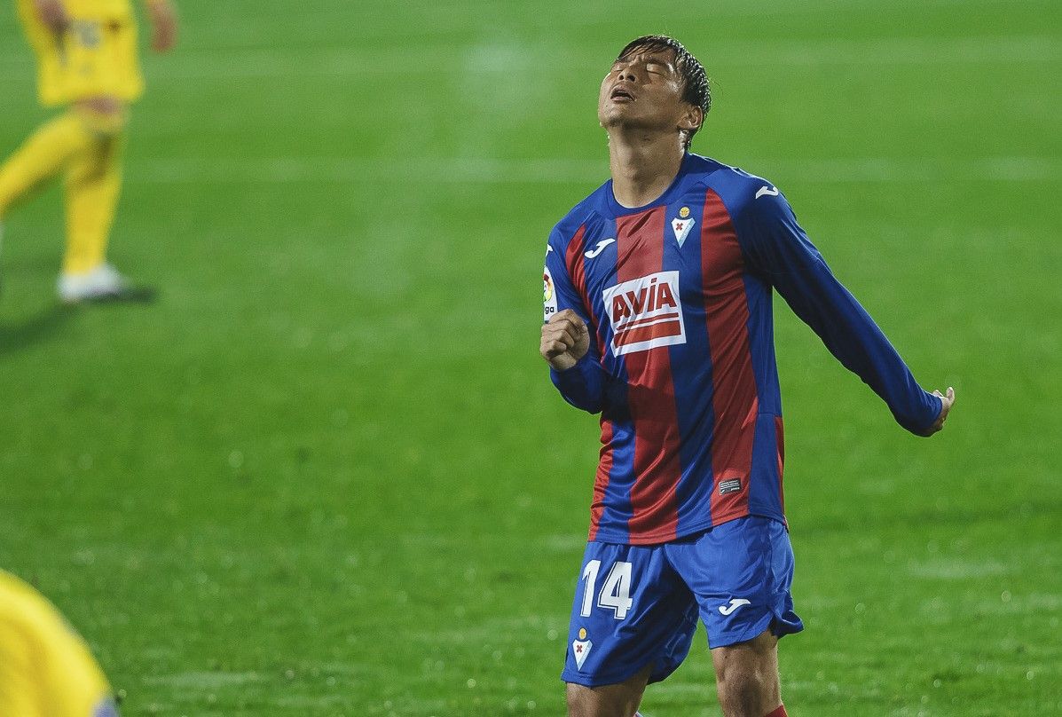 Inui en un partido del Eibar el pasado curso