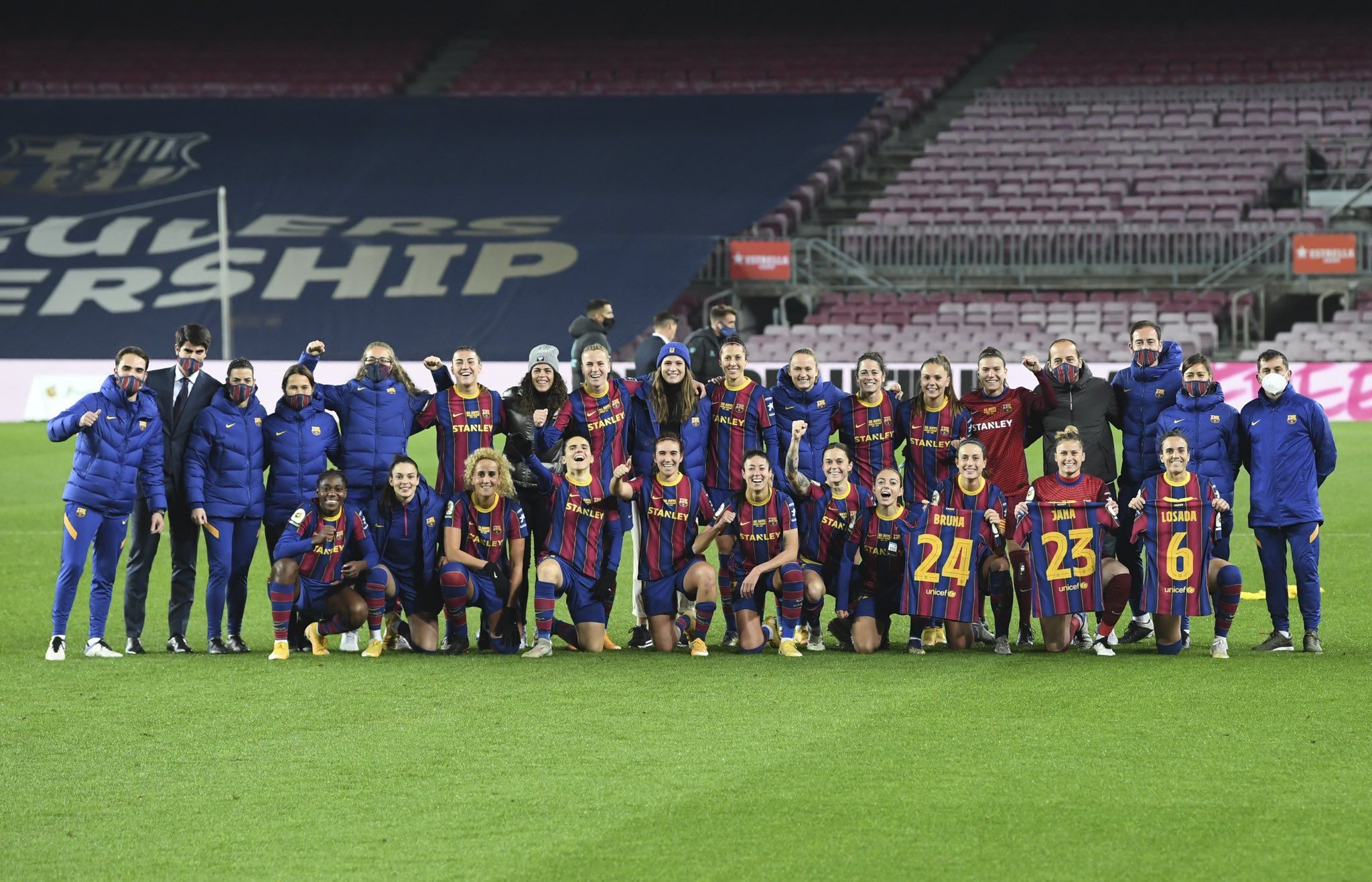 foto del twitter del FC Barcelona Femení