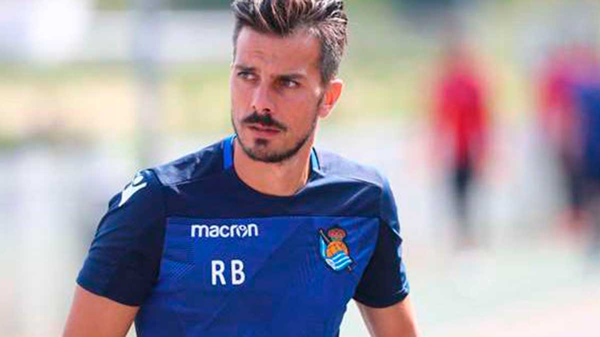 Rubén de la Barrera en su época de segundo entrenador en la Real Sociedad