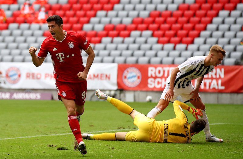 Lewandowski marcó 2 goles en el último enfrentamiento entre Bayern y Freiburg. Autor: FCBayern