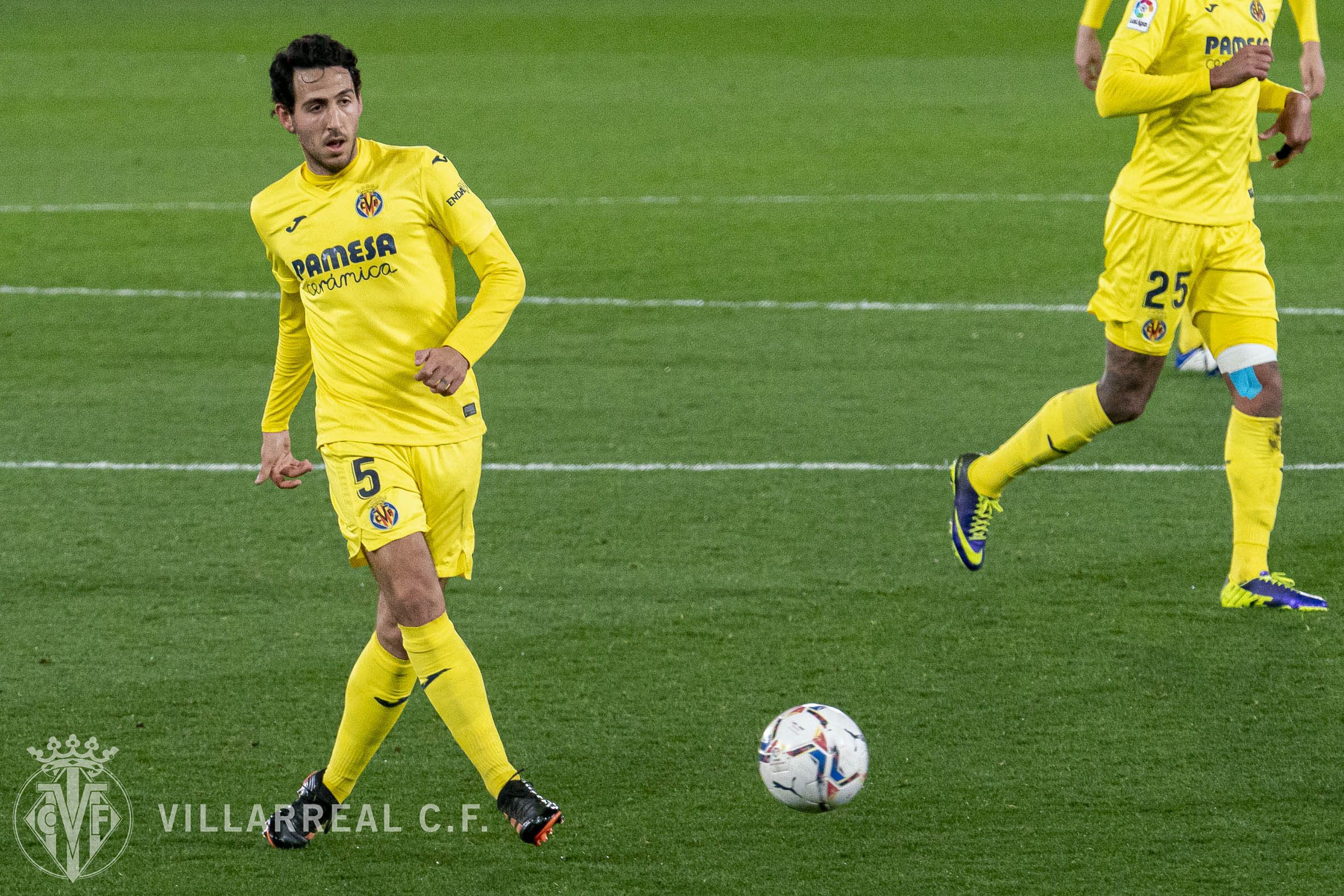 Daniel Parejo en un partido esta pasada campaña