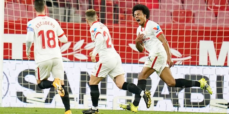 Koundé celebra su tanto | Imagen: Sevilla FC