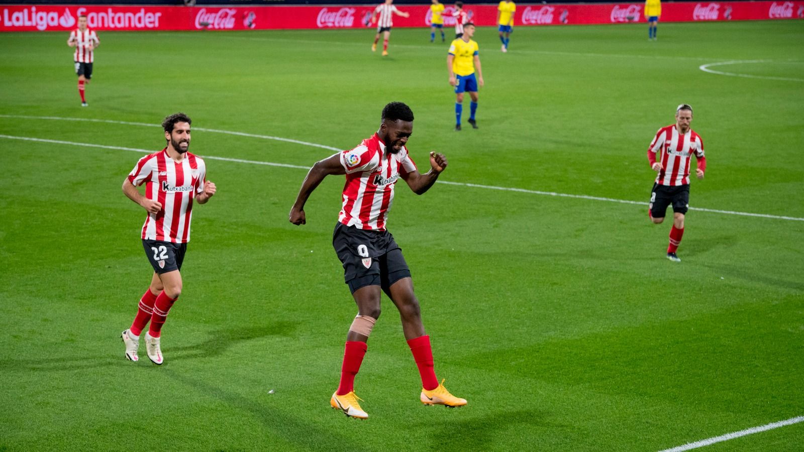 Williams celebrando su tanto. 
Fuente: www.twitter.com/AthleticClub