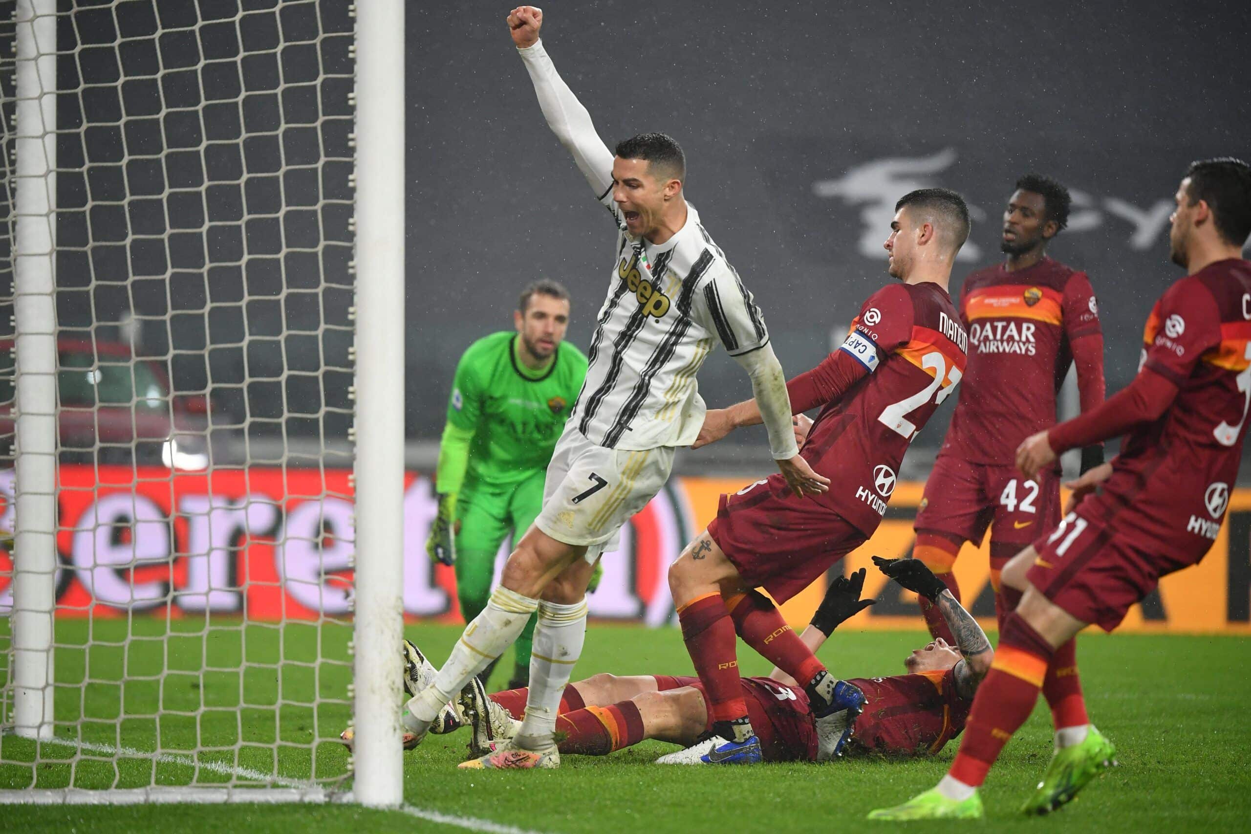 Juventus 2-0 Roma: Cada vez más líder, Ronaldo sumó su 16° gol en el Calcio para apuntalar la victoria del campeón. Fuente: (@SoyCalcio_)
