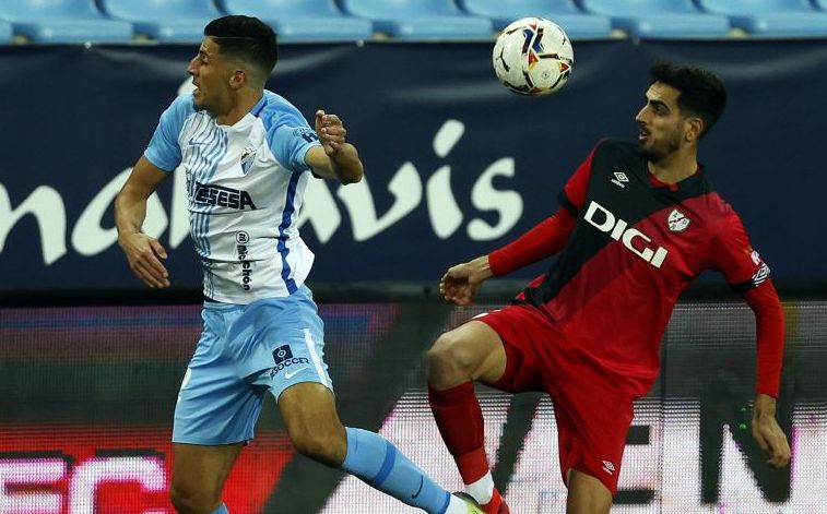 Lance del Málaga-Rayo en La Rosaleda