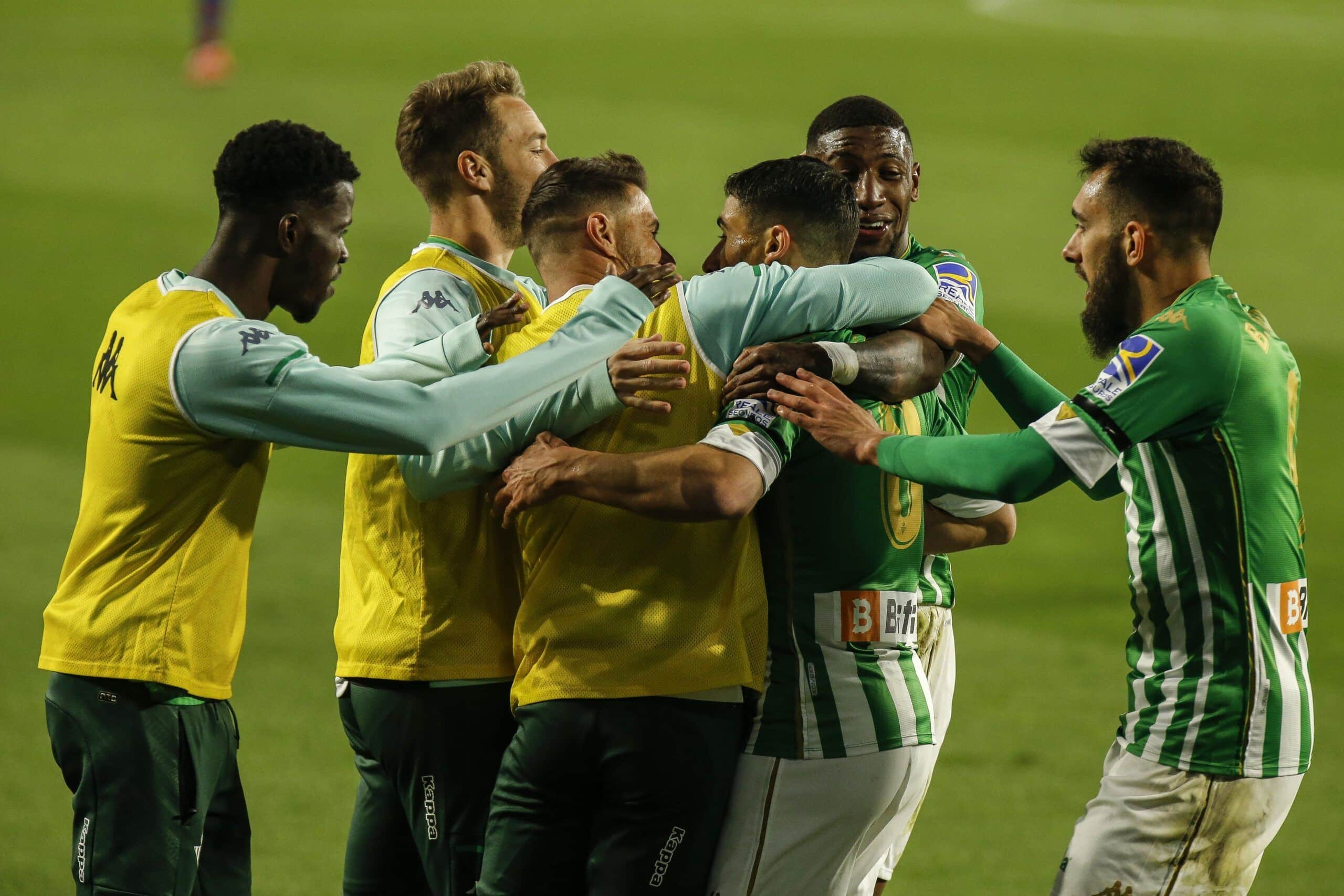 Celebración de un gol del Betis esta temporada. / Vía @RealBetis