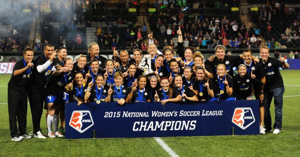 FC Kansas City ganador de la NWSL en 2015 Foto vía web thebluetestament.com