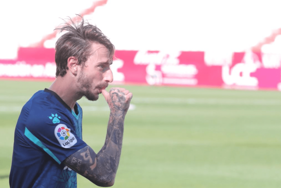 Calero marcó su primer gol de la temporada. Fuente: RCD Espanyol.