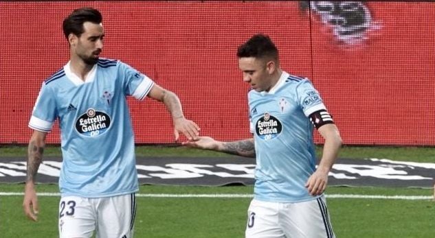 Iago Aspas. Brais Méndez. RC Celta