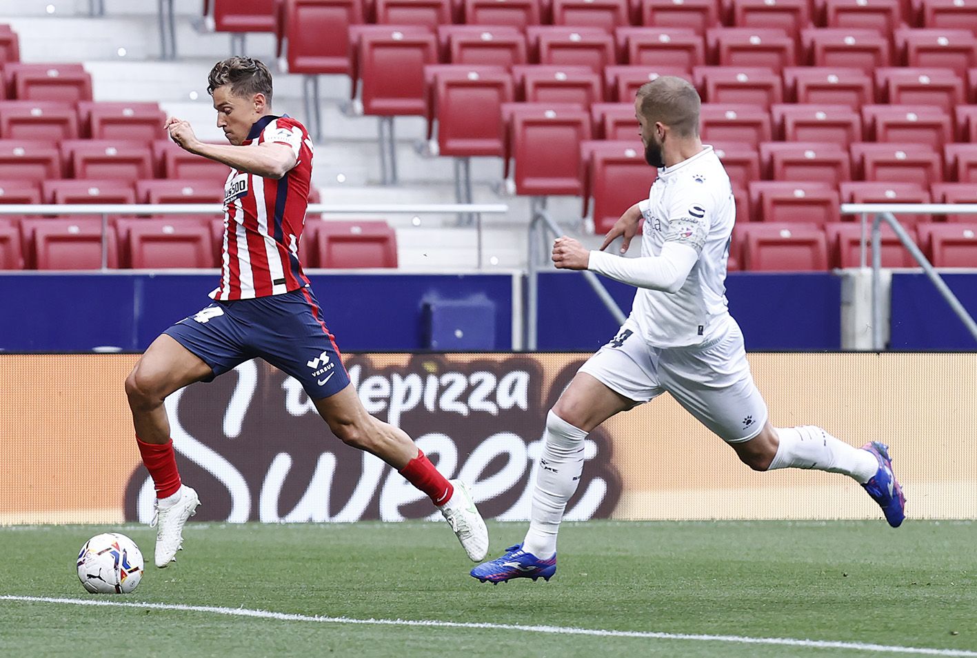 Marcos Llorente y Mikel Rico en el Metropolitano