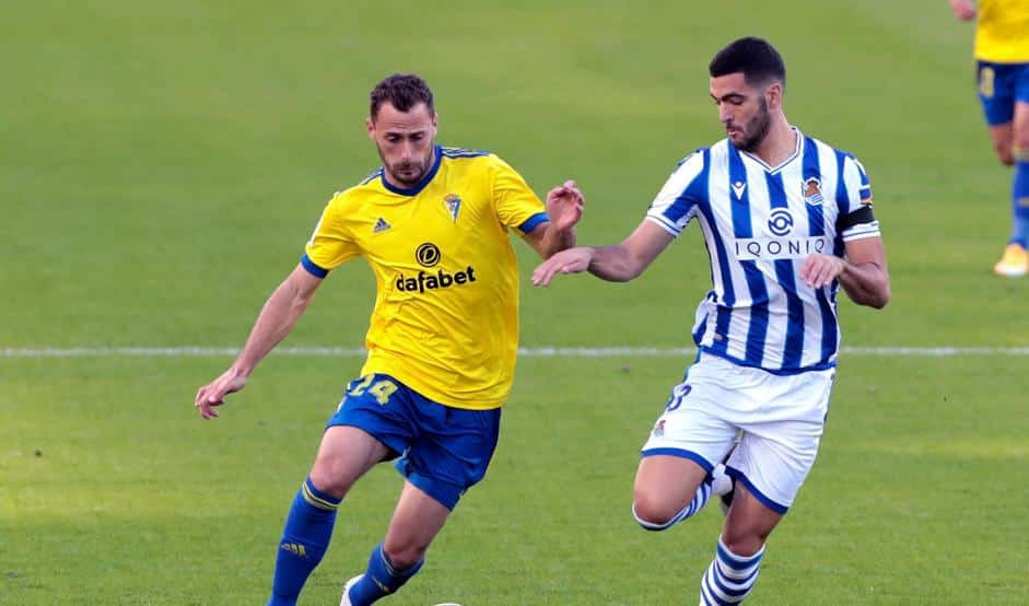 Filip Malbasic en un encuentro frente a la Real Sociedad