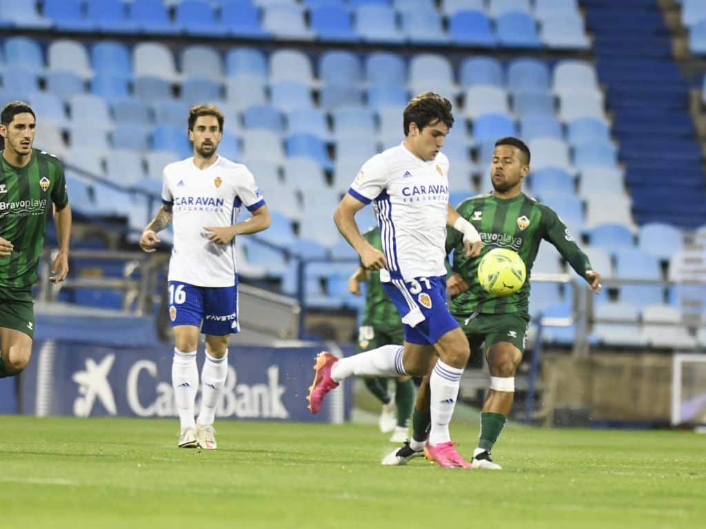 Imagen de un lance del juego. Fuente: @RealZaragoza