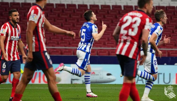 Zubeldia celebrando un gol