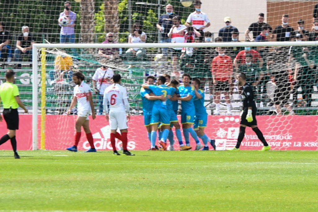 Celebración gol del Algeciras