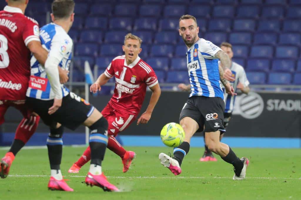 Sergi Darder en un partido del Espanyol frente al Cartagena