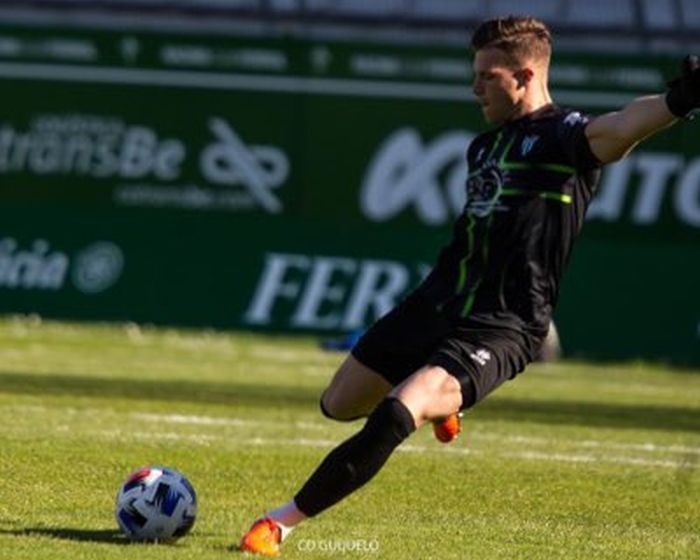José Salcedo en un partido con el CD Guijuelo