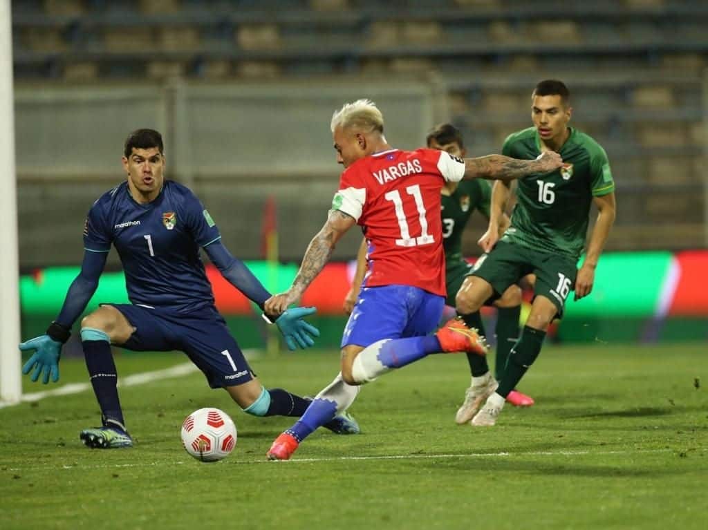 En la última fecha de las clasificatorias, Chile y Bolivia empataron 1-1. / Foto: Selección Chilena
