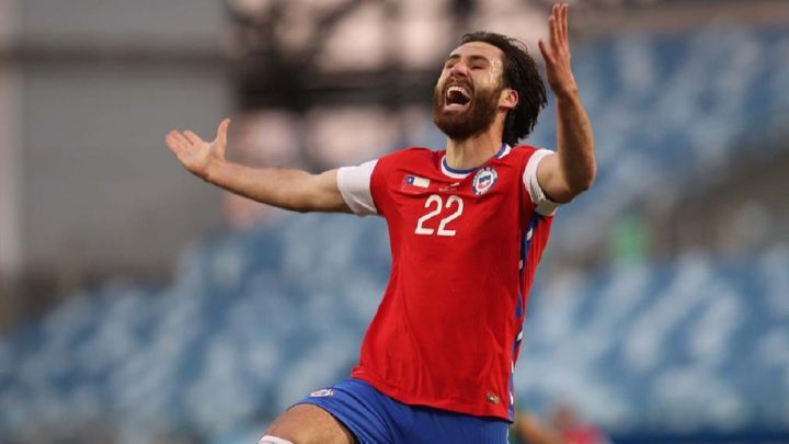 Ben Brereton con la selección chilena