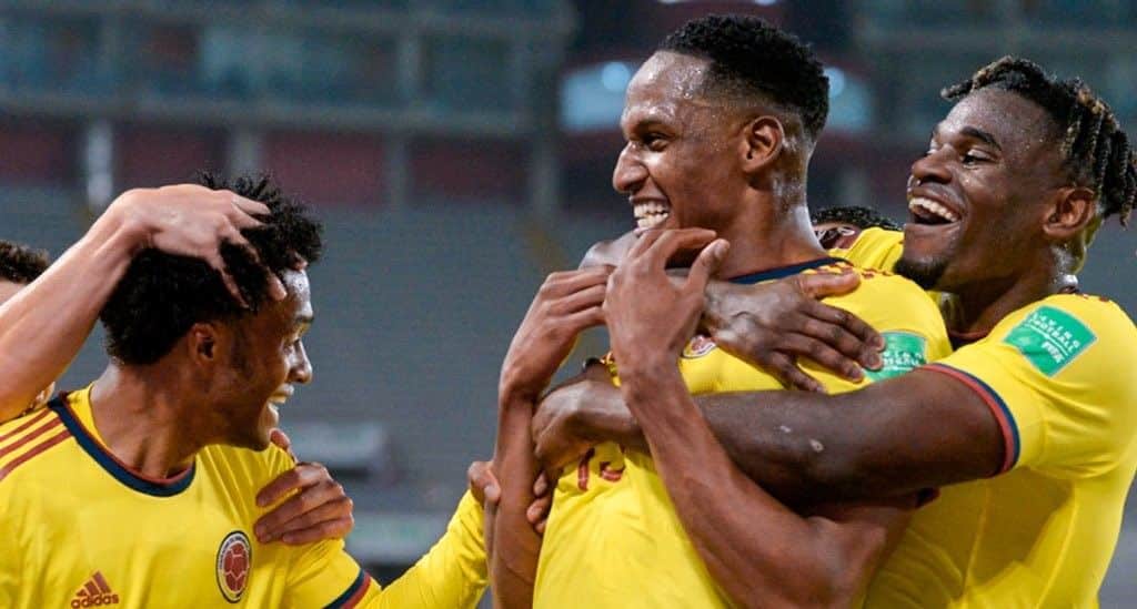 Yerry Mina no marcaba desde el Mundial 2018 cuando le anotó a Inglaterra. Fuente: Selección Colombia