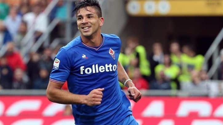 Giovanni Simeone con la Fiorentina