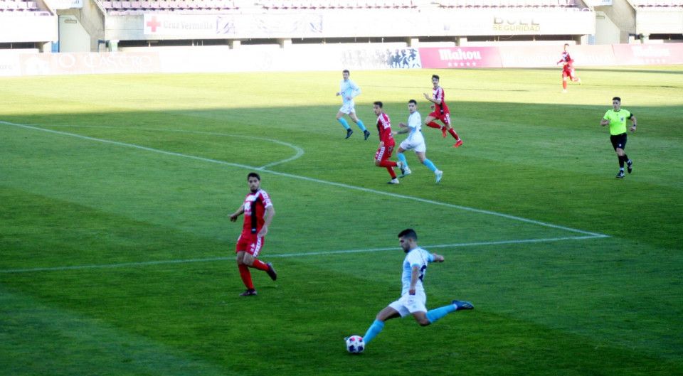 Juampa Barros en un partido del Compos