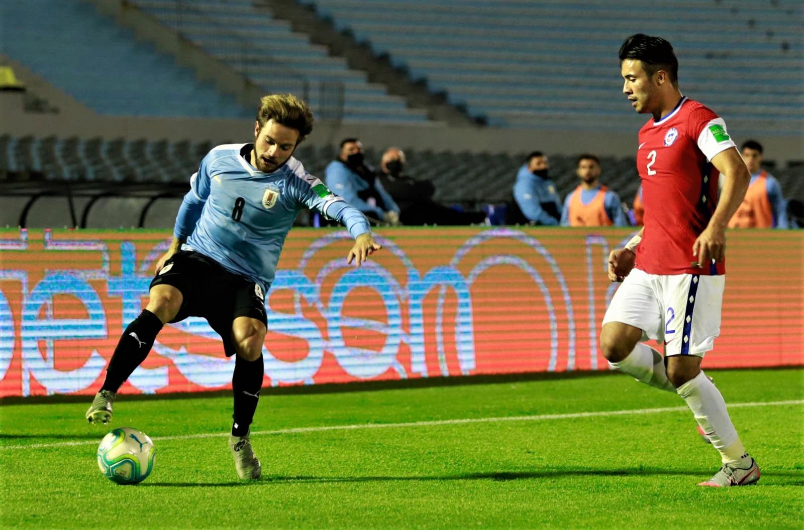 Uruguay vs Chile / Fuente: Selección Uruguaya