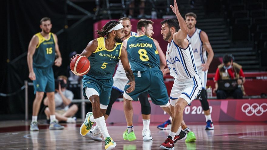 Marco Spissu ante Patty Mills