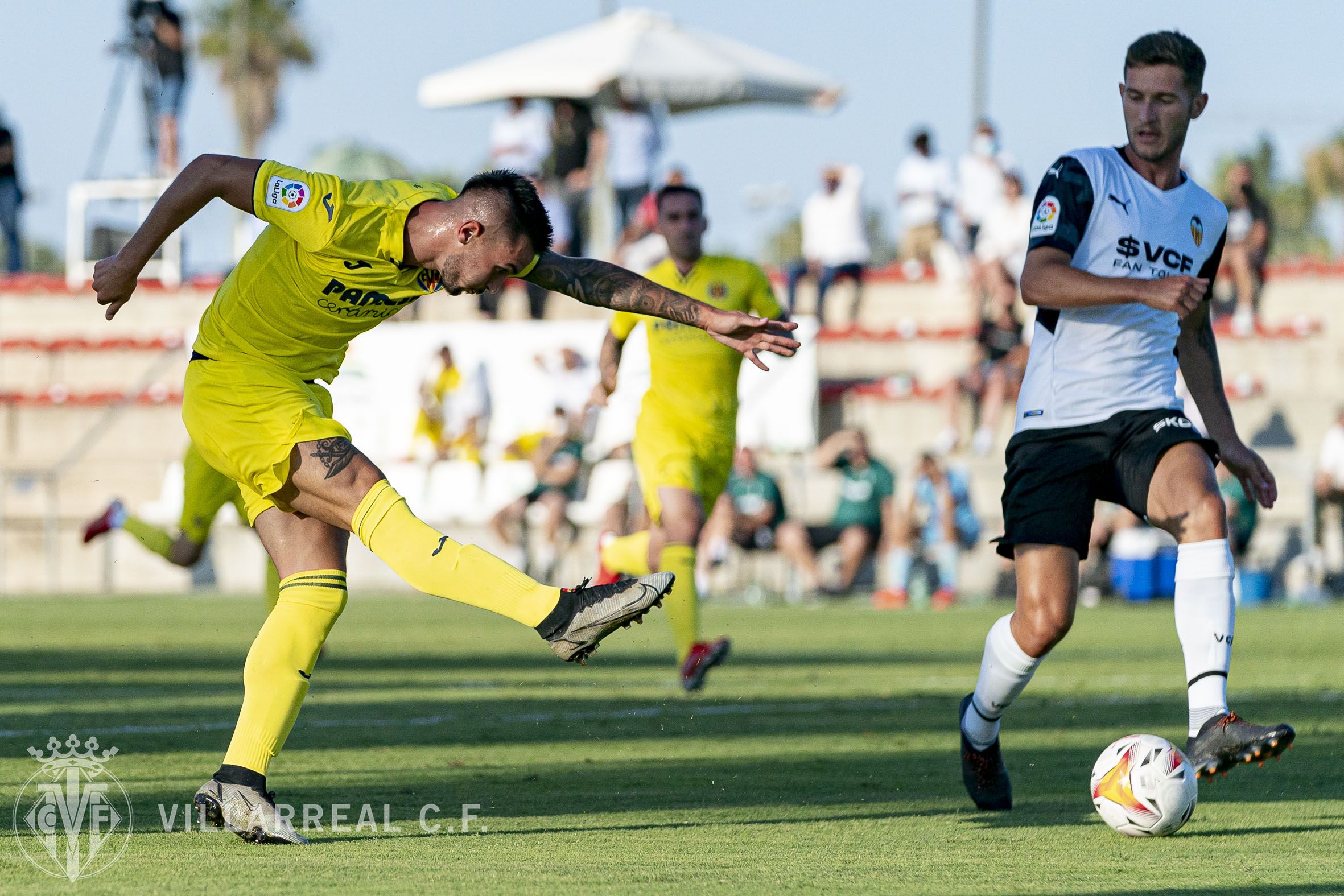 Partido de pretemporada entre el Villarreal y el Valencia