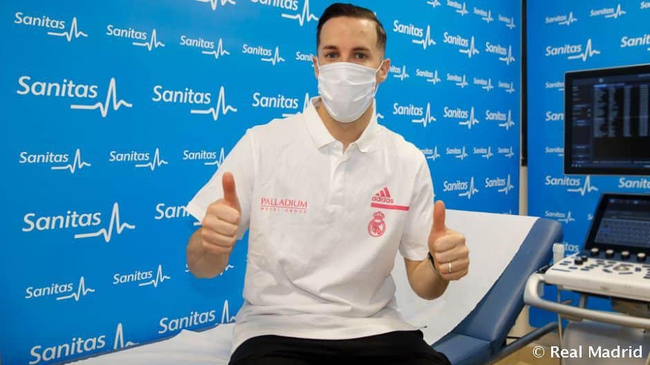 Thomas Heurtel en el reconocimiento médico como jugador del Real Madrid. Foto: Real Madrid.