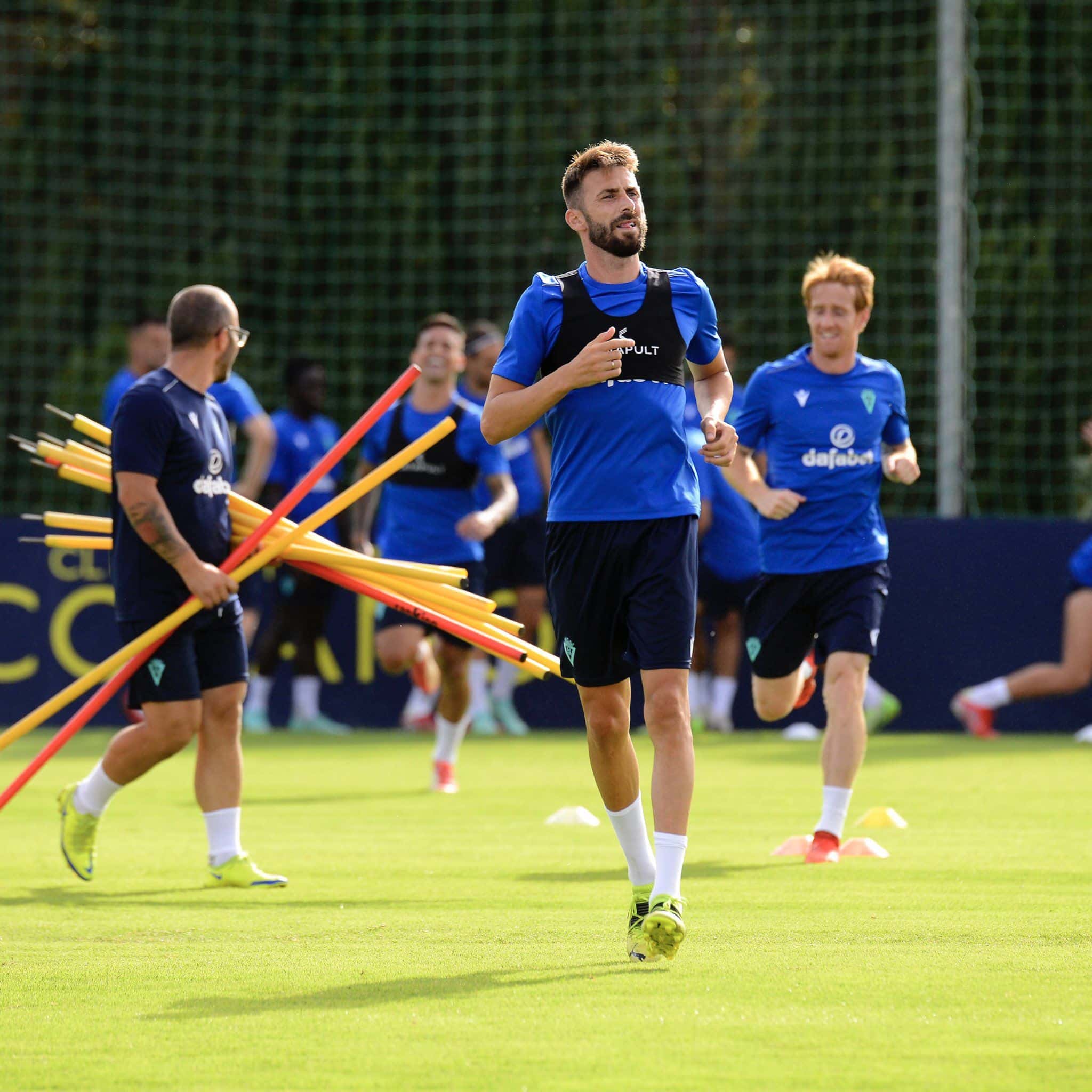José Mari en un entrenamiento en pretemporada