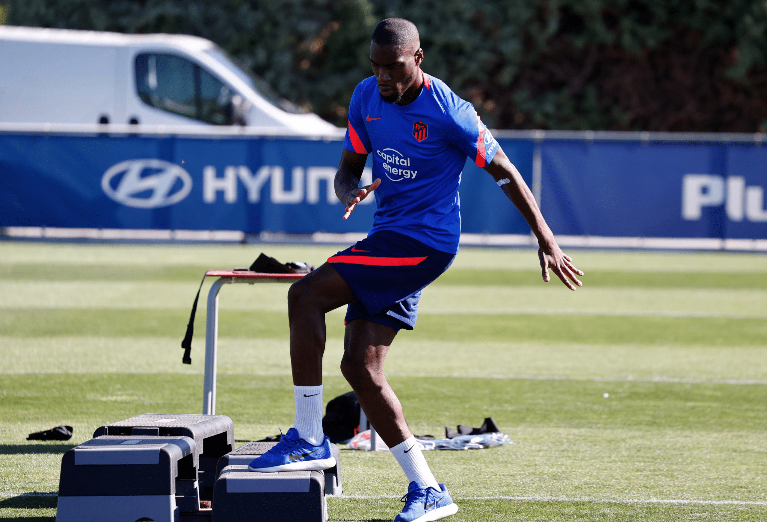 Kondogbia en un entrenamiento el pasado verano