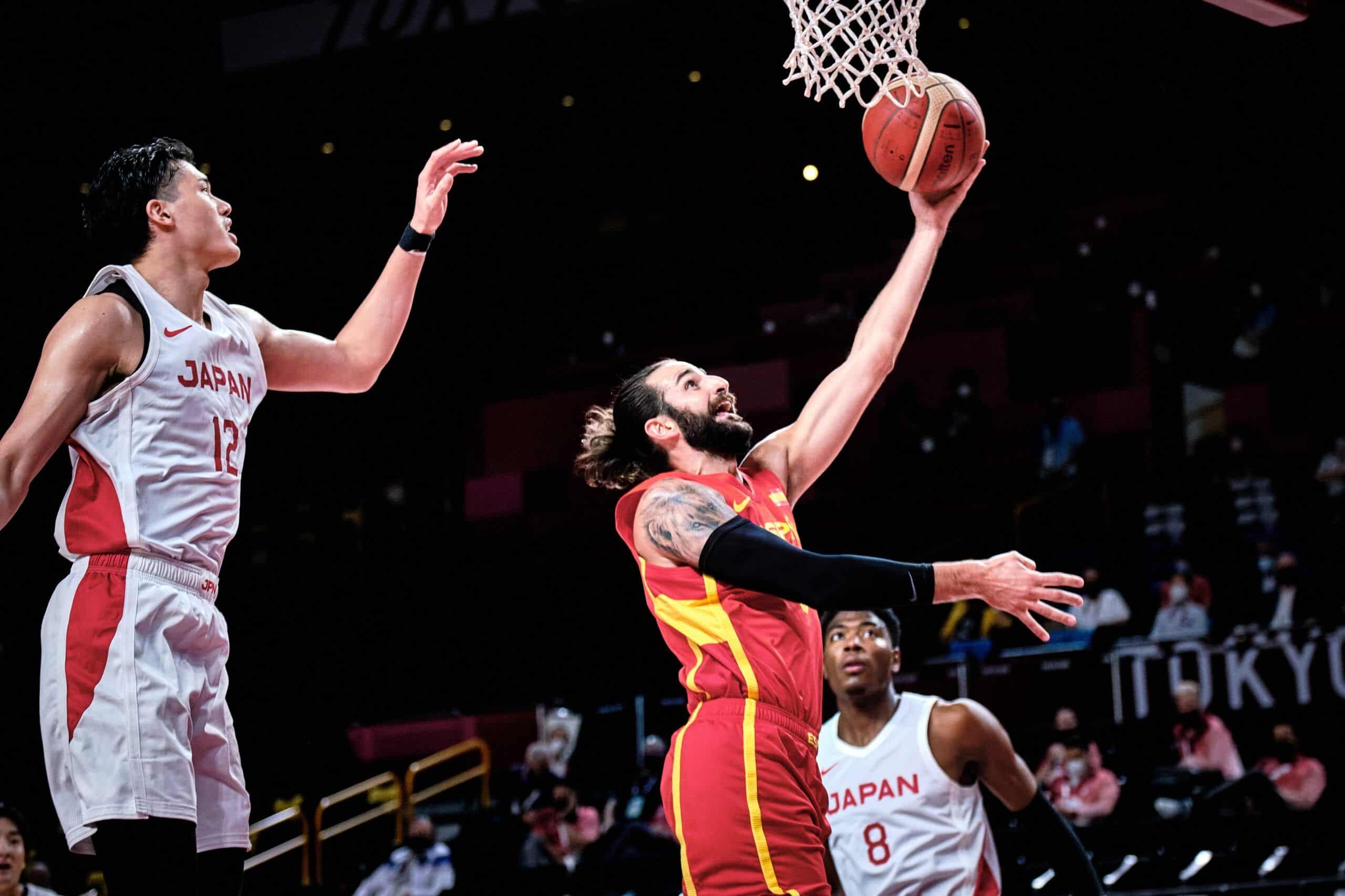 Ricky Rubio, mejor jugador del partido frente Japón. Fuente: Federación de Baloncesto Español.